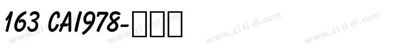 163 CAI978字体转换